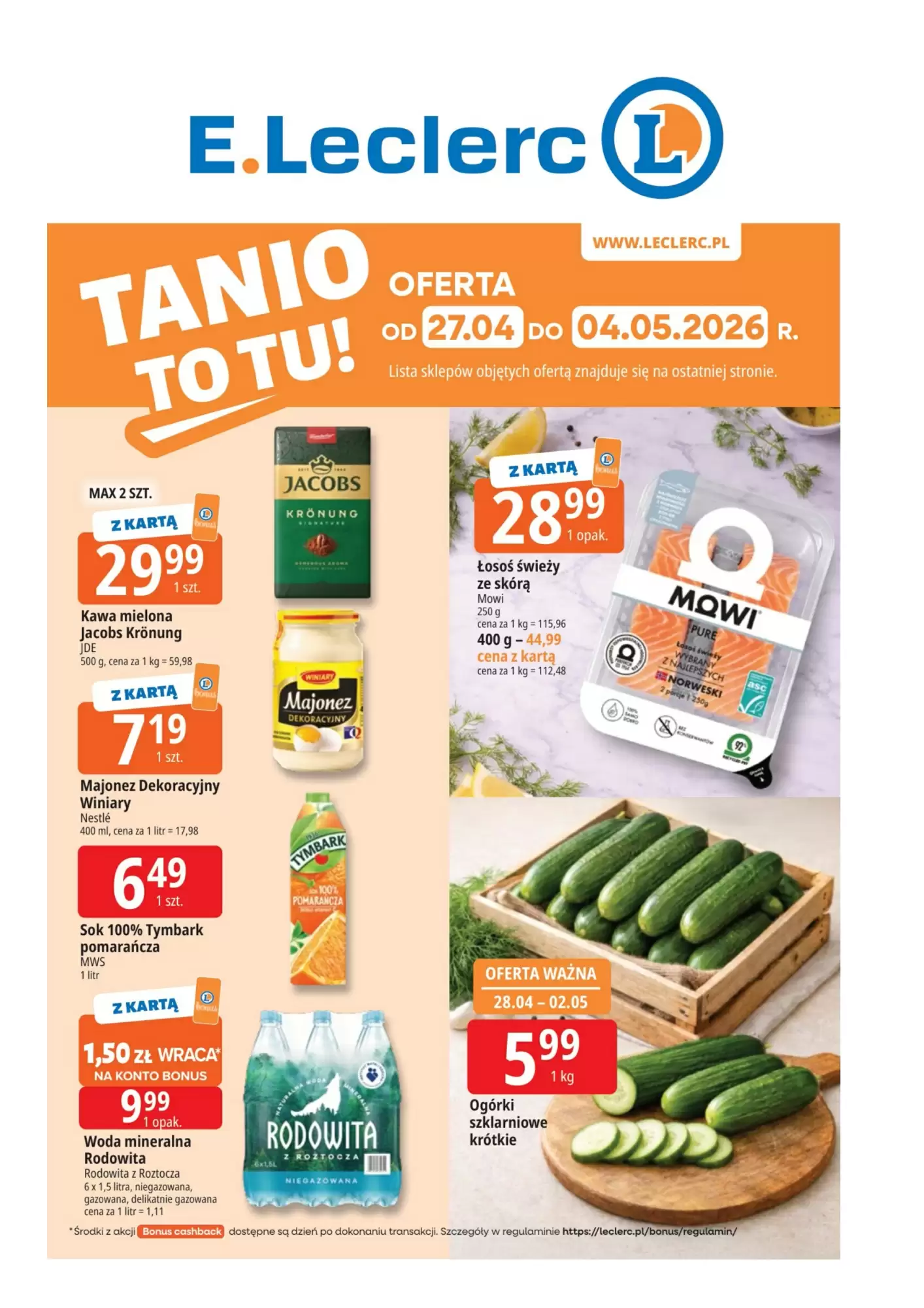 Gazetka E.Leclerc od 27.04.2026 do 04.05.2026