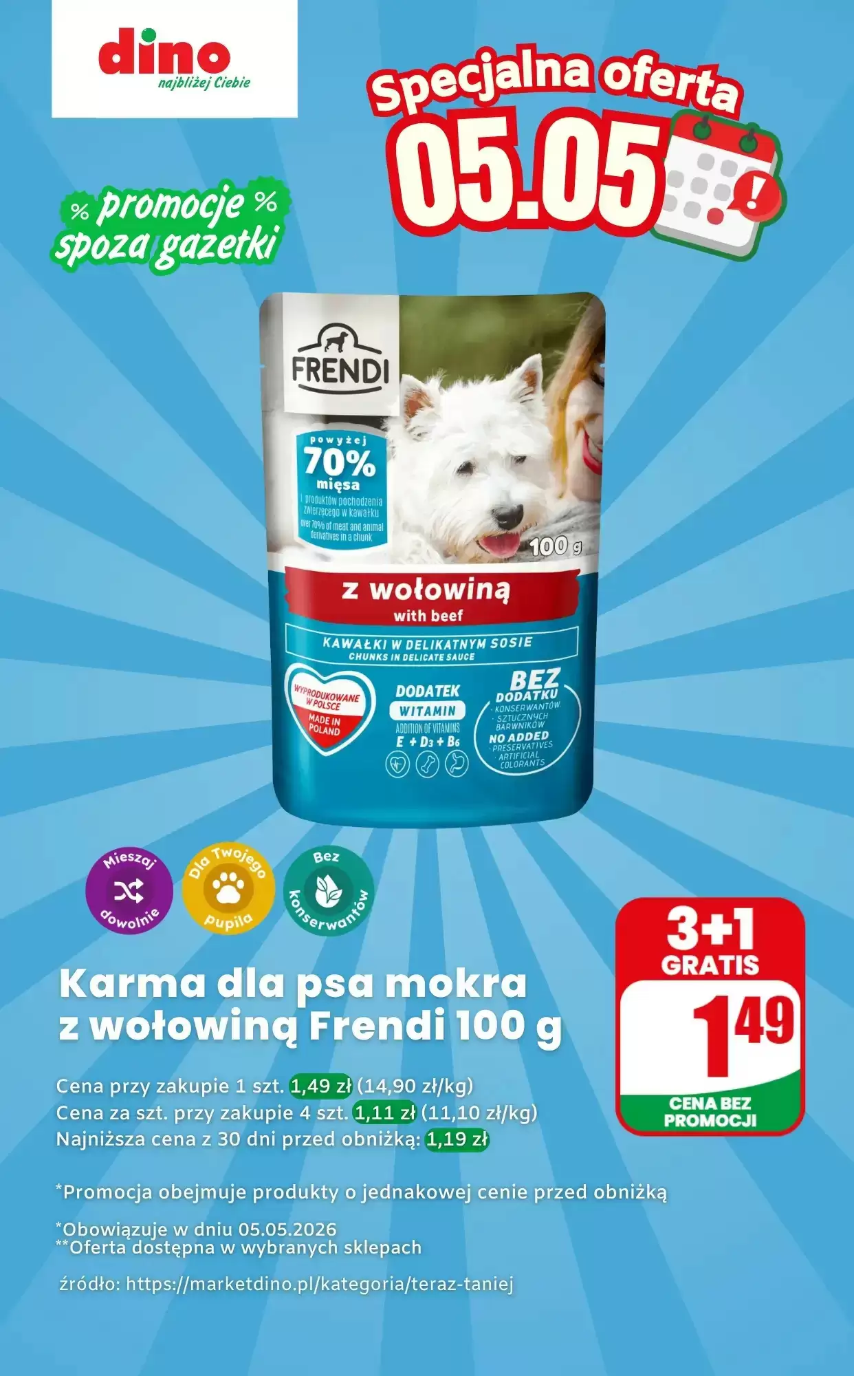 Gazetka Dino od 05.05.2026 do 05.05.2026