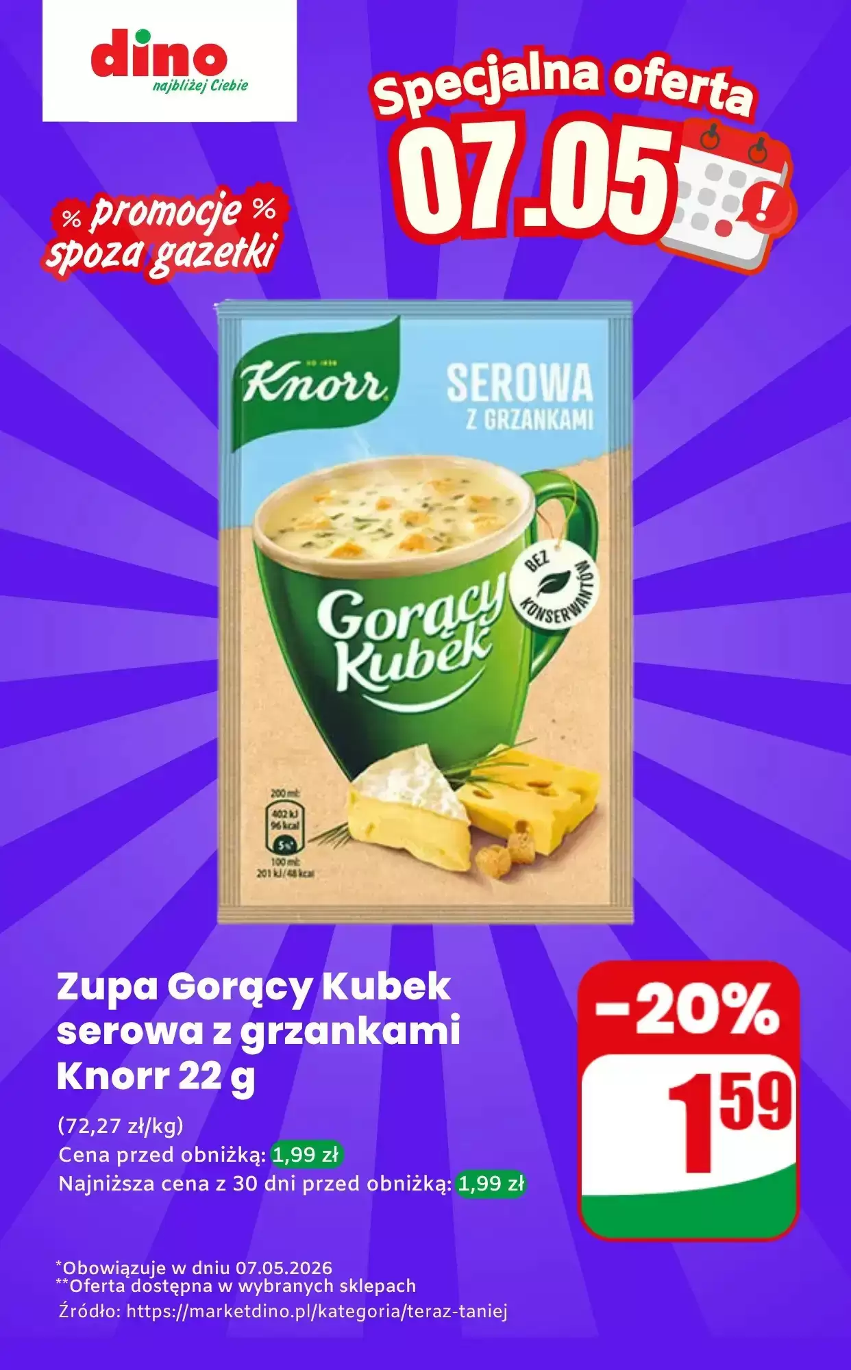 Gazetka Dino od 07.05.2026 do 07.05.2026