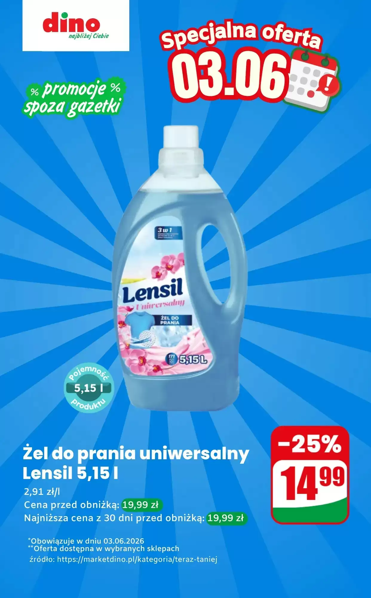 Gazetka Dino od 03.06.2026 do 03.06.2026