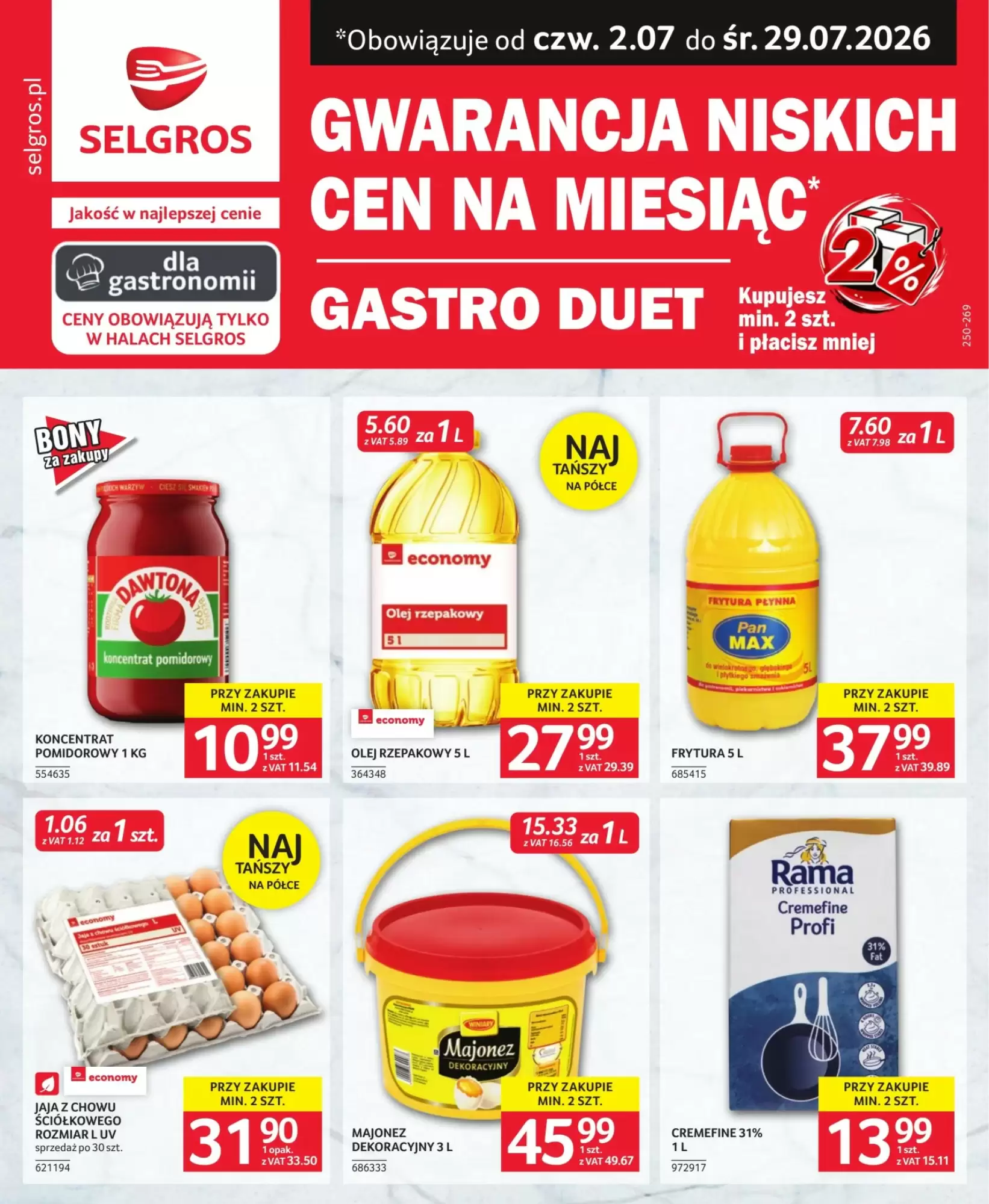 Gazetka Selgros od 02.07.2026 do 29.07.2026
