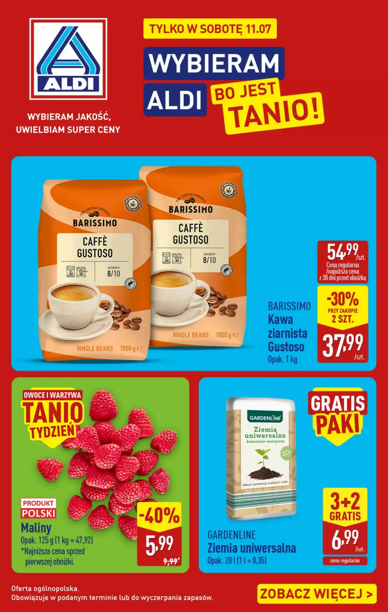 Gazetka Aldi od 11.07.2026 do 11.07.2026
