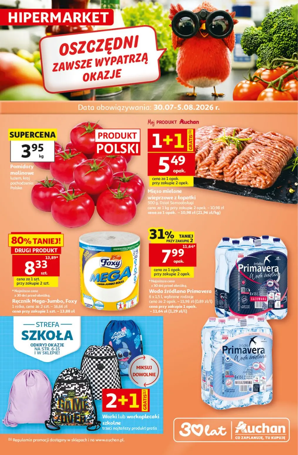 Gazetka Auchan od 30.07.2026 do 05.08.2026