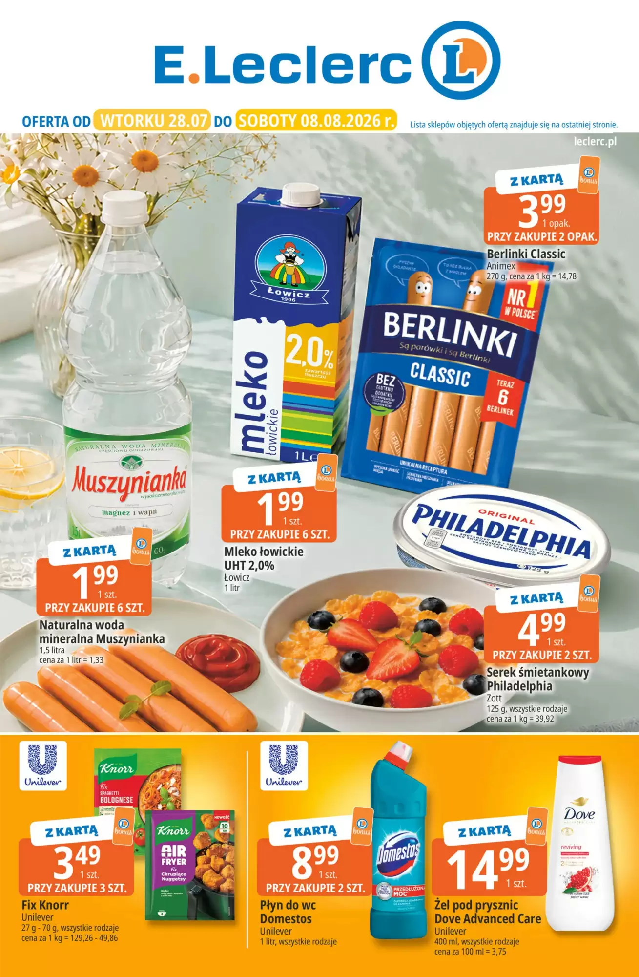 Gazetka E.Leclerc od 28.07.2026 do 08.08.2026
