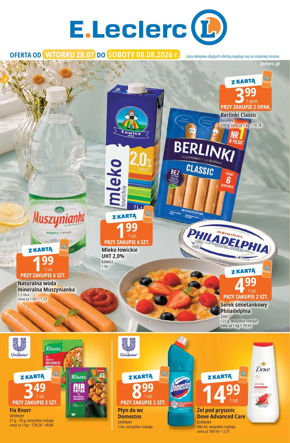 Gazetka E.Leclerc od 28.07.2026 do 08.08.2026