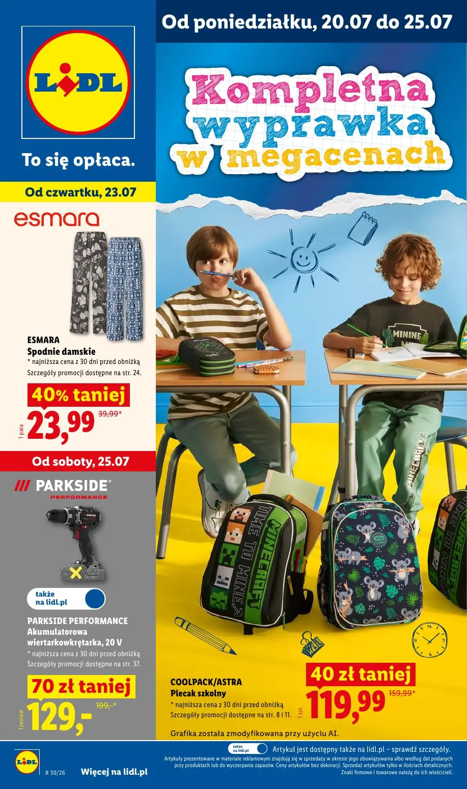 Gazetka LIDL od 20.07.2026 do 25.07.2026