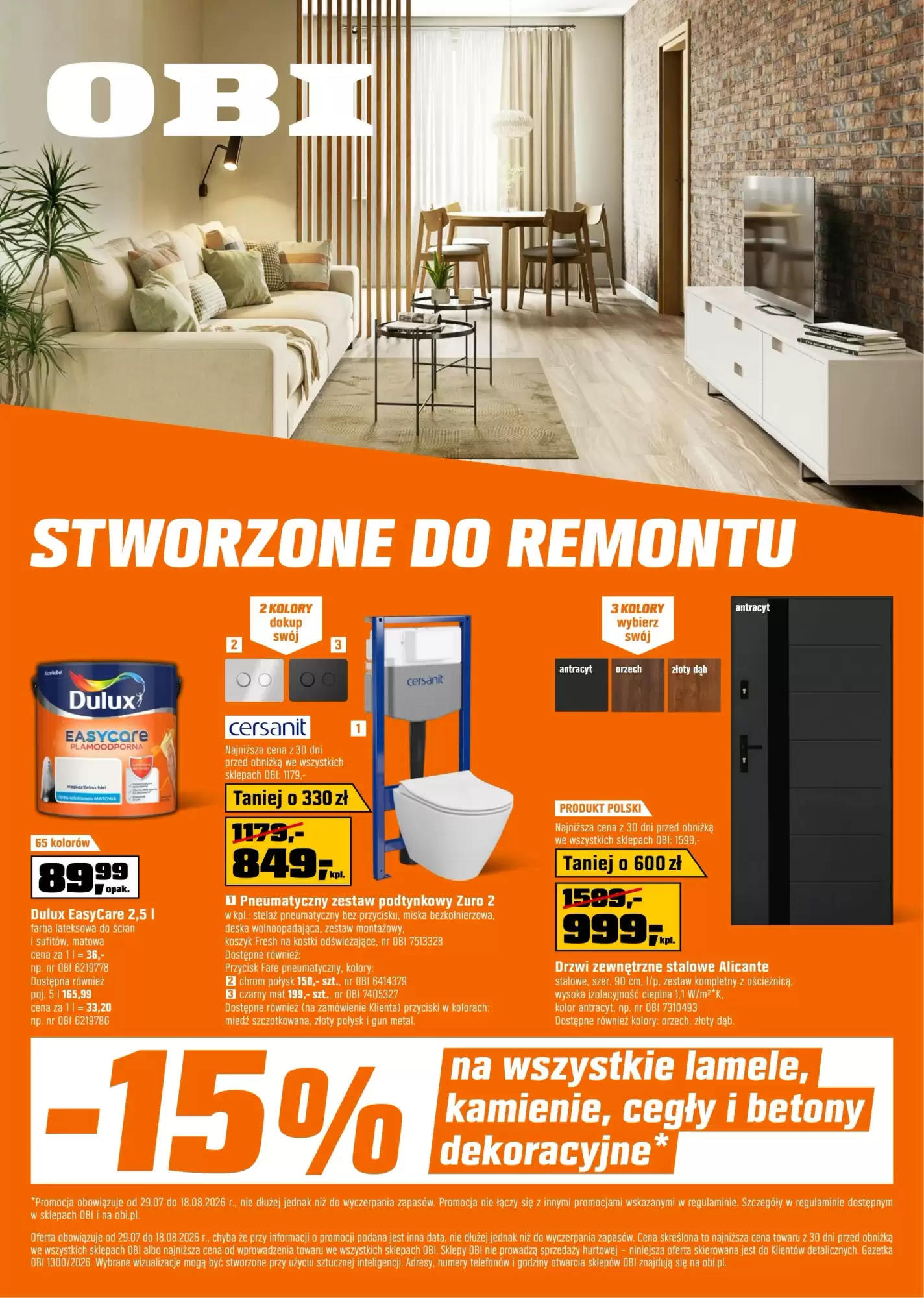 Gazetka Obi od 29.07.2026 do 18.08.2026