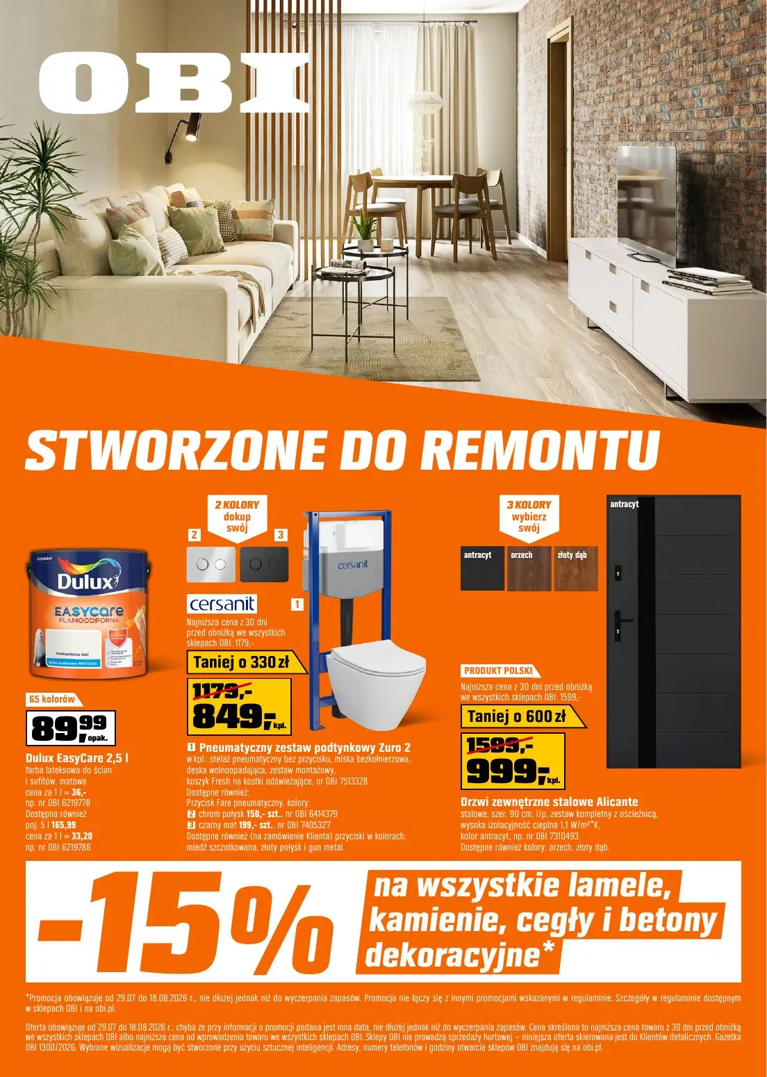 Gazetka Obi od 29.07.2026 do 18.08.2026