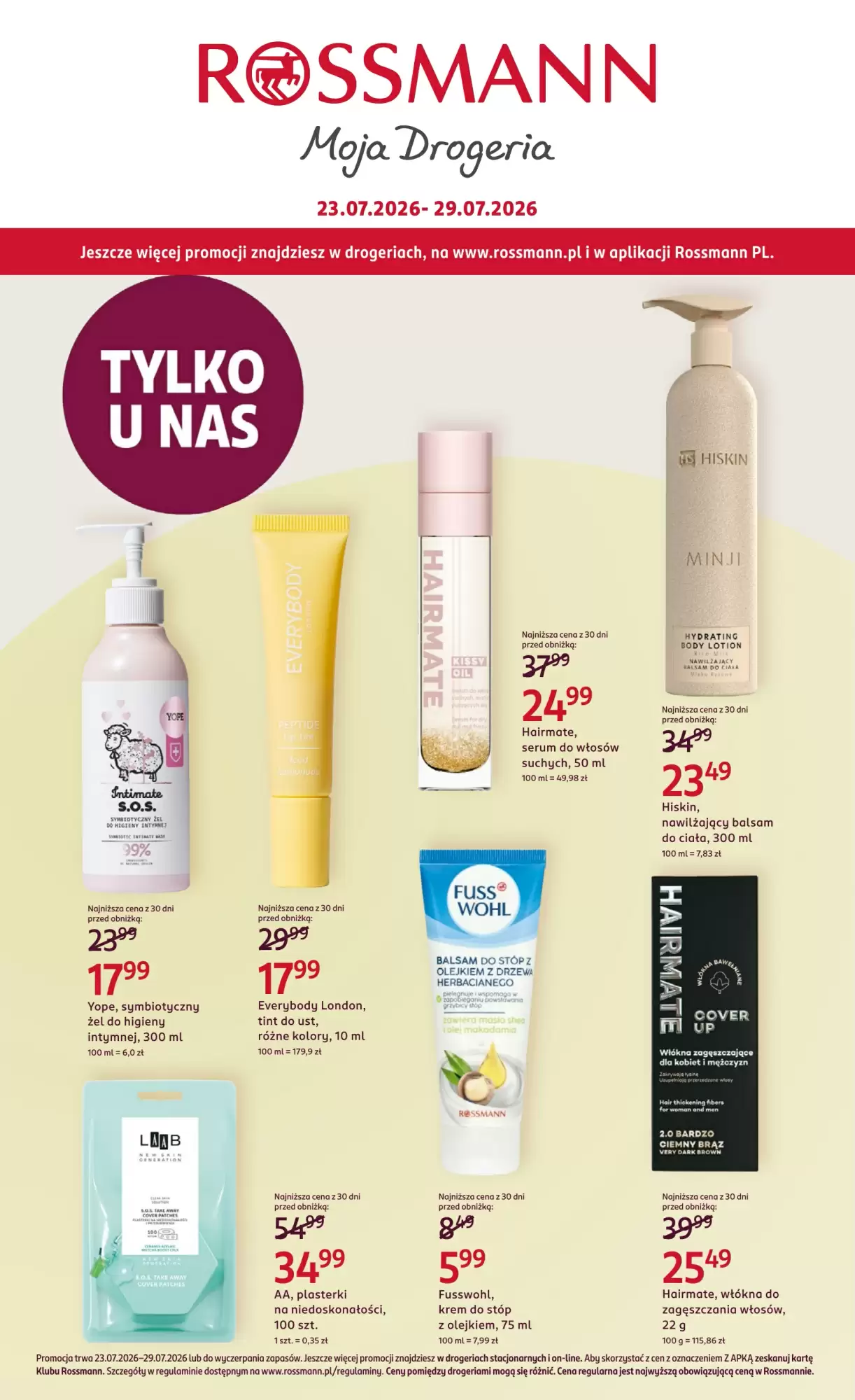 Gazetka ROSSMANN od 23.07.2026 do 29.07.2026