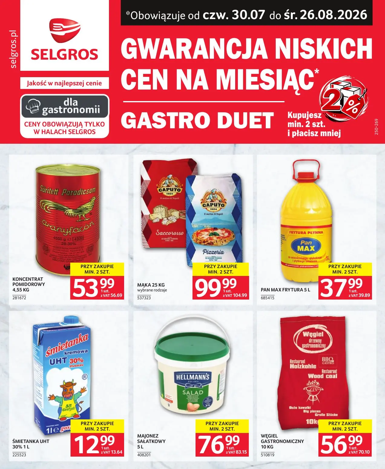 Gazetka Selgros od 30.07.2026 do 26.08.2026