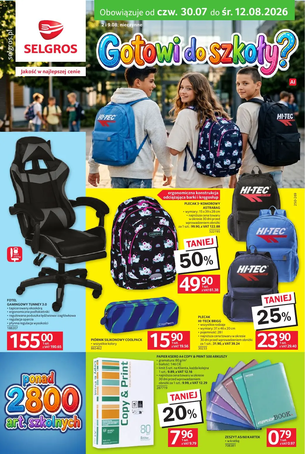 Gazetka Selgros od 30.07.2026 do 12.08.2026