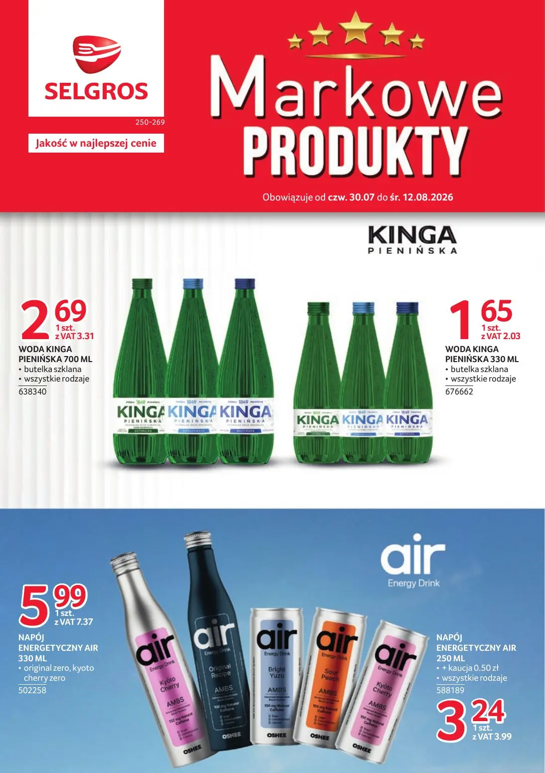 Gazetka Selgros od 30.07.2026 do 12.08.2026