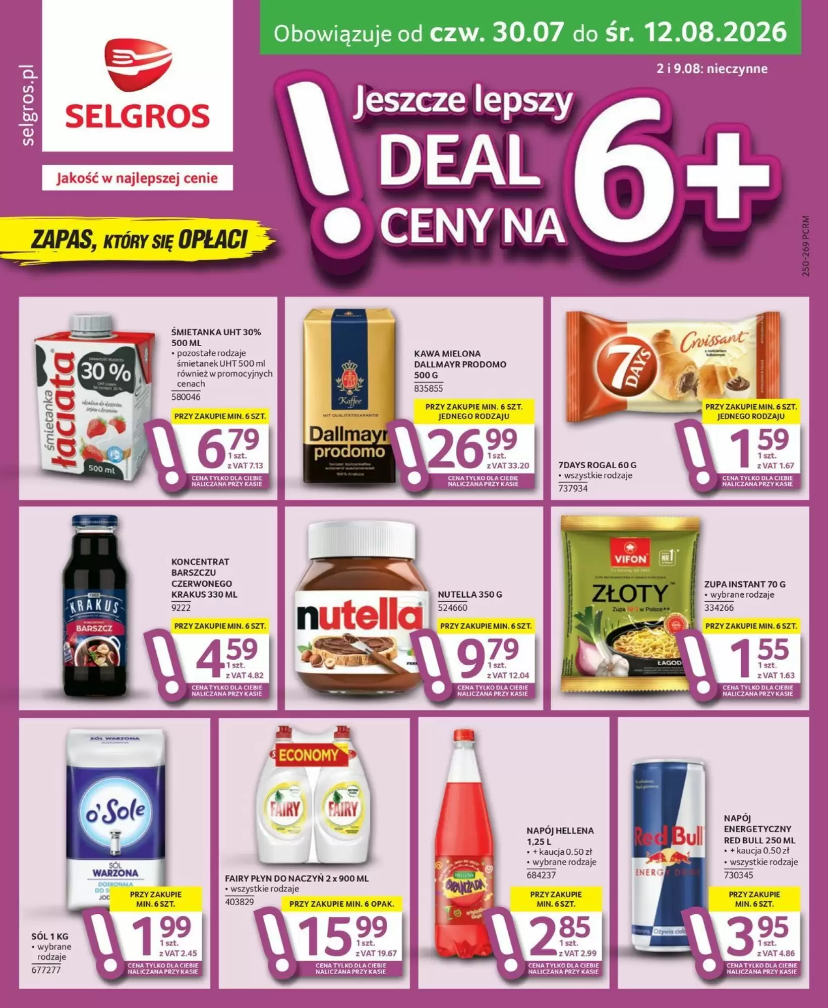 Gazetka Selgros od 30.07.2026 do 12.08.2026