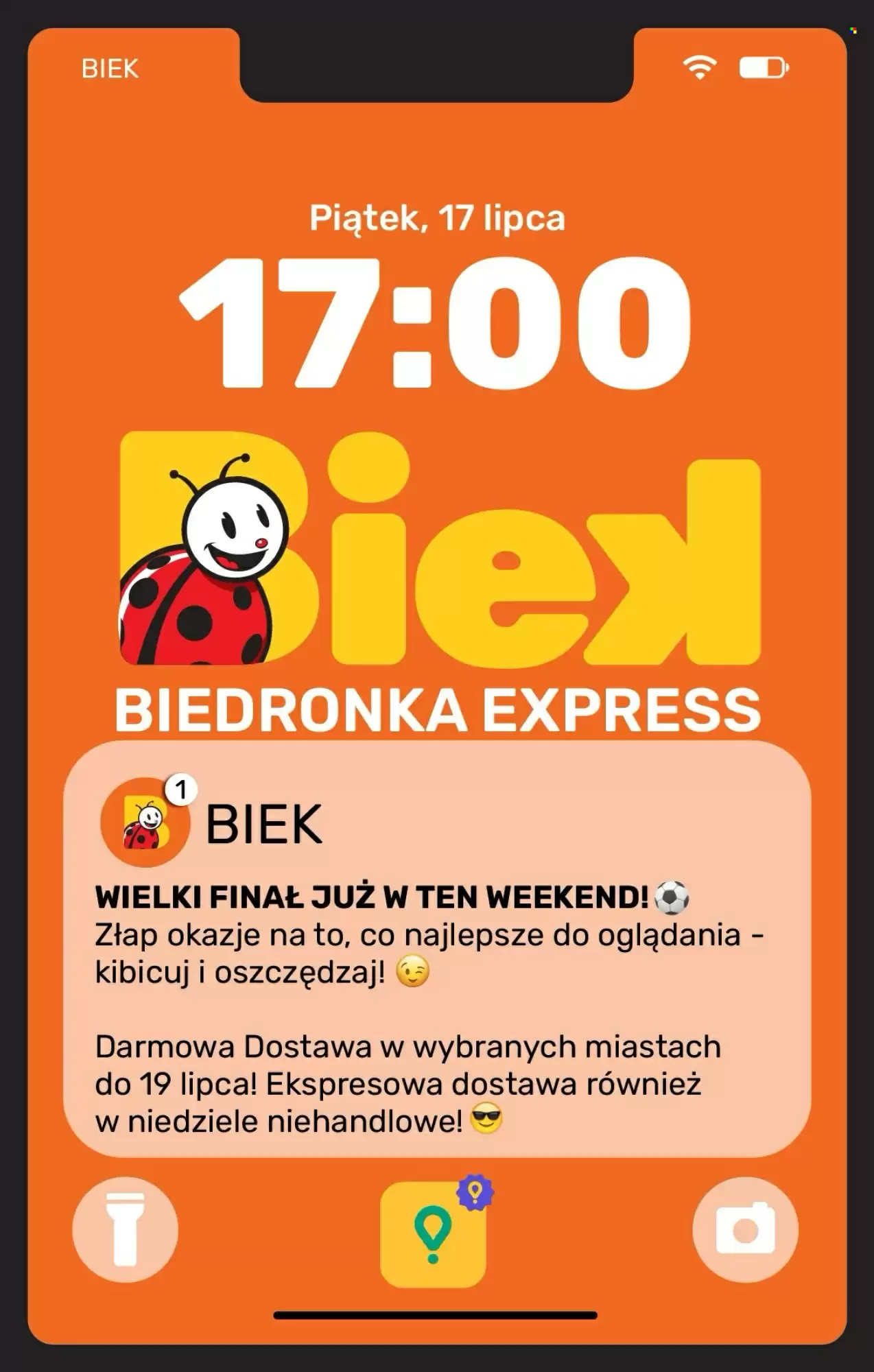 Gazetka Biedronka od 17.07.2026 do 19.07.2026