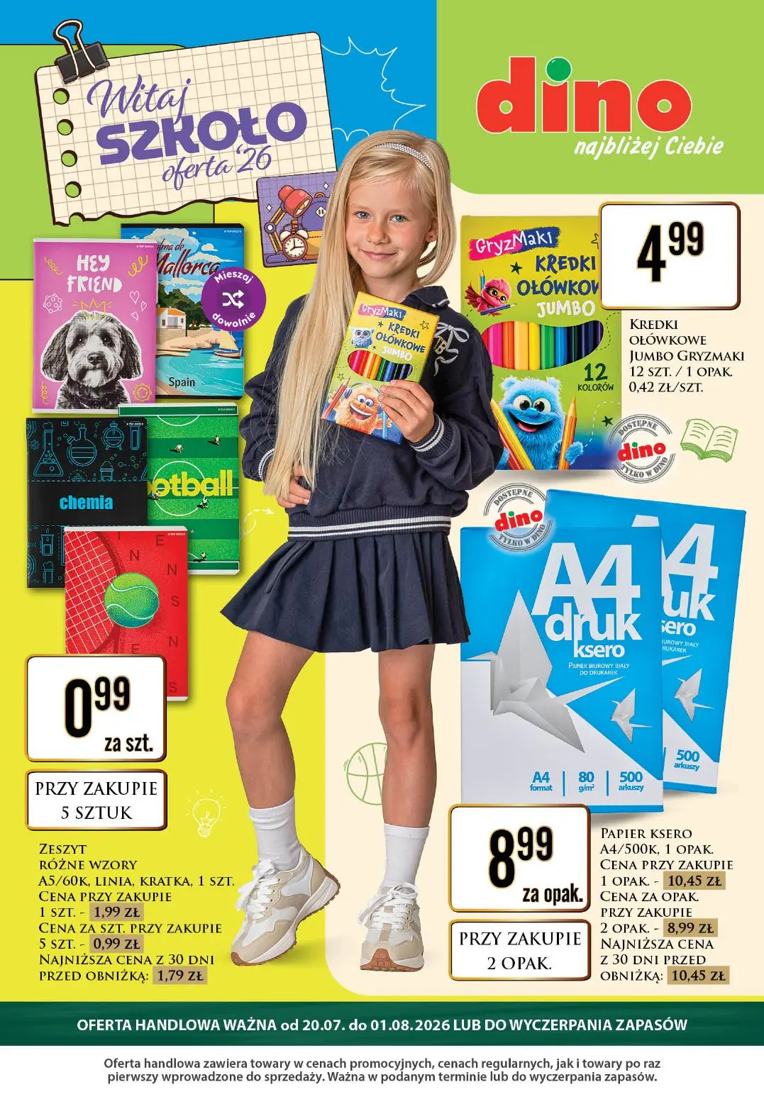 Gazetka Dino od 20.07.2026 do 01.08.2026