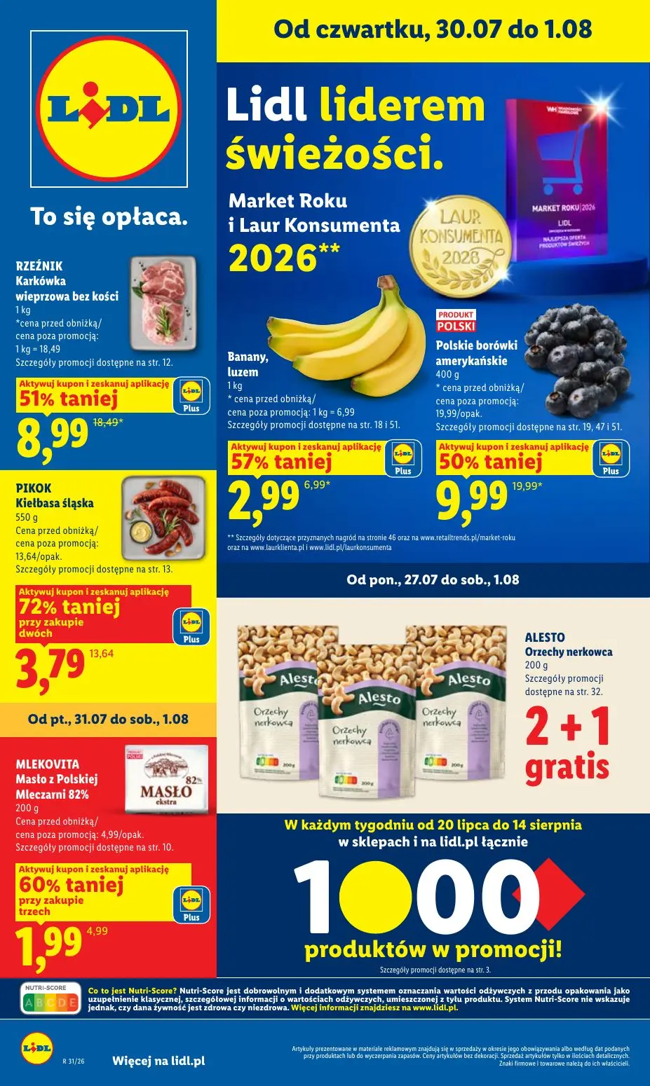 Gazetka LIDL od 30.07.2026 do 01.08.2026