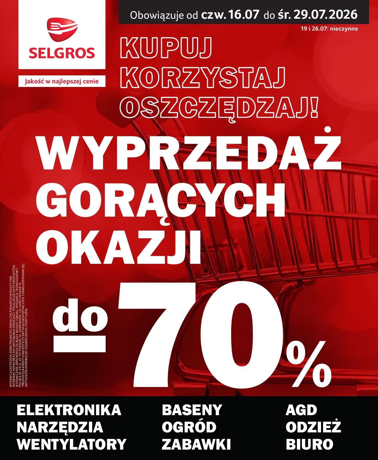 Gazetka Selgros od 16.07.2026 do 29.07.2026