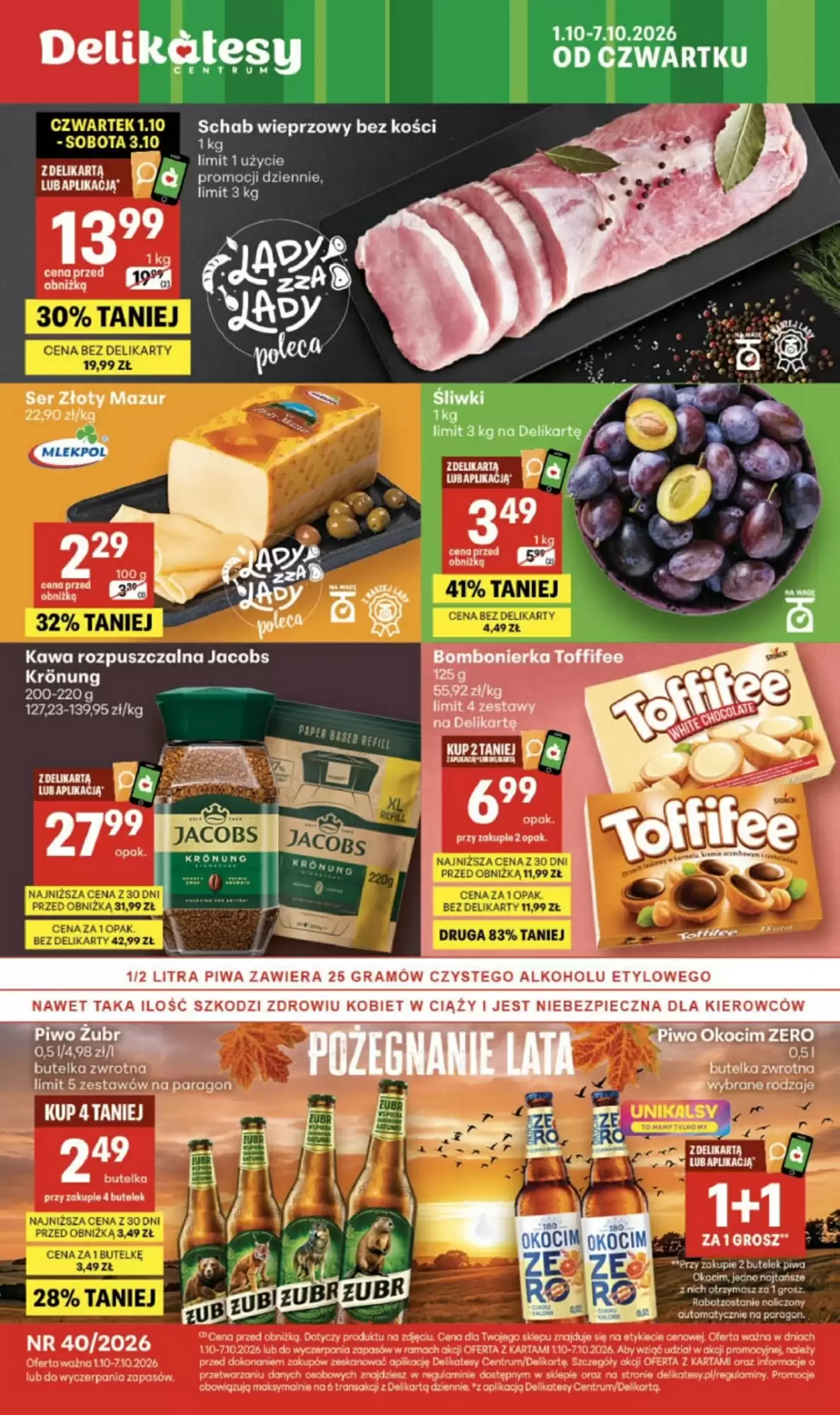 Gazetka Delikatesy Centrum od 01.10.2026 do 07.10.2026