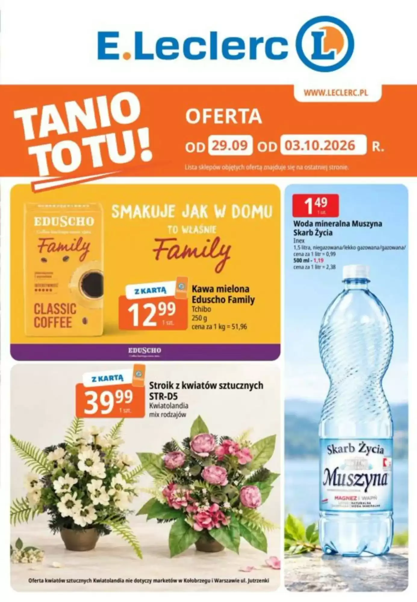 Gazetka E.Leclerc od 29.09.2026 do 03.10.2026