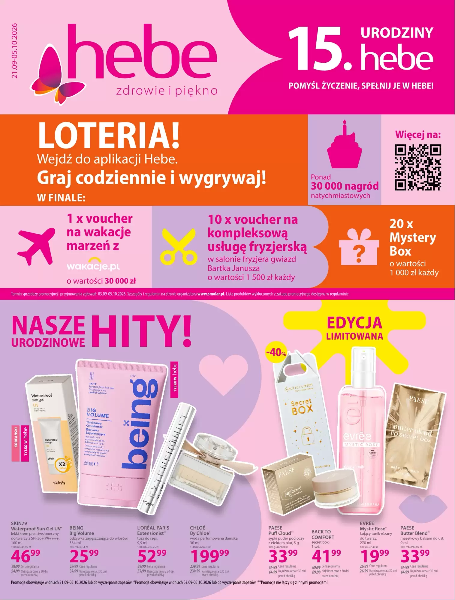 Gazetka Hebe od 21.09.2026 do 05.10.2026