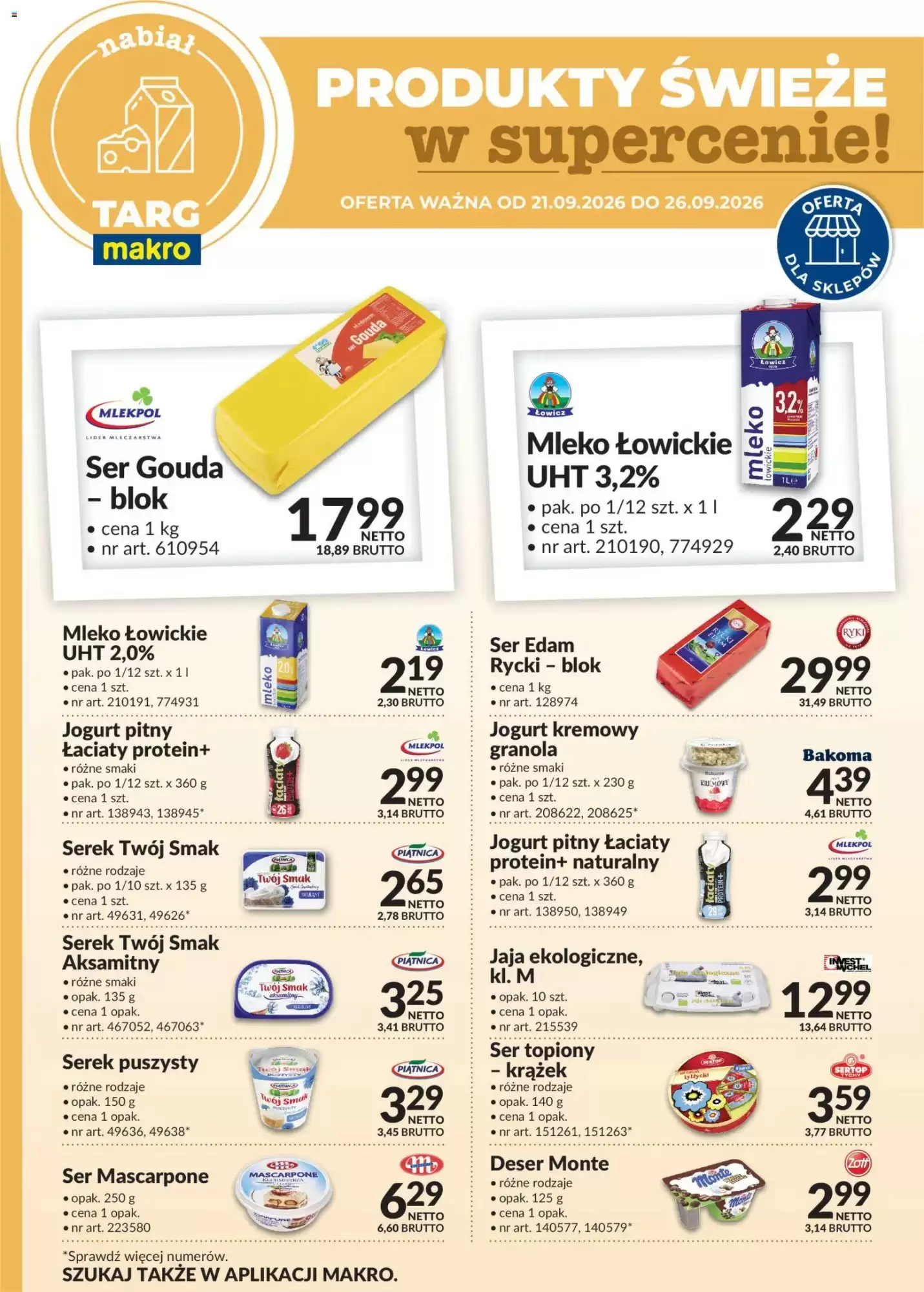 Gazetka Makro od 21.09.2026 do 26.09.2026