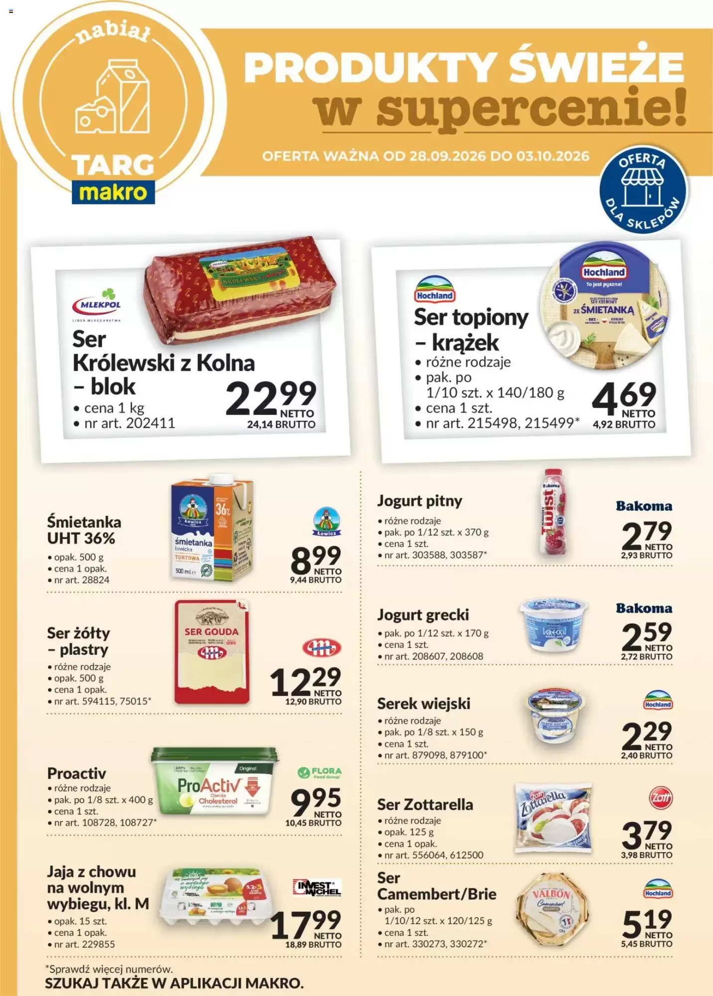 Gazetka Makro od 28.09.2026 do 03.10.2026