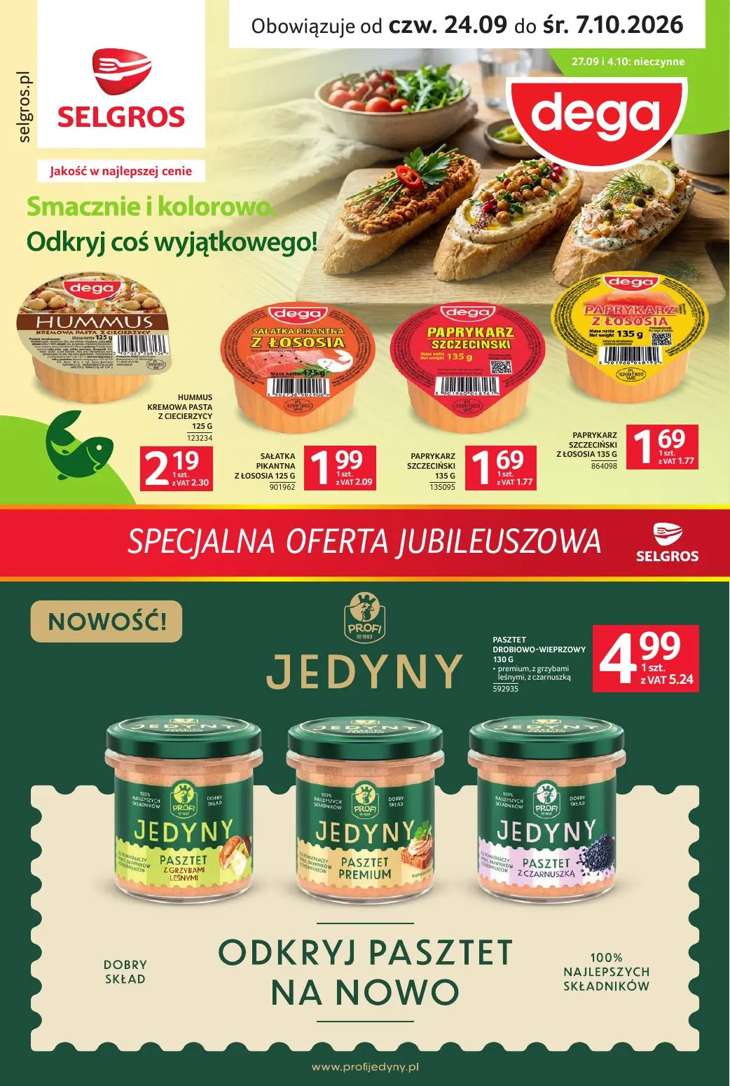 Gazetka Selgros od 24.09.2026 do 07.10.2026