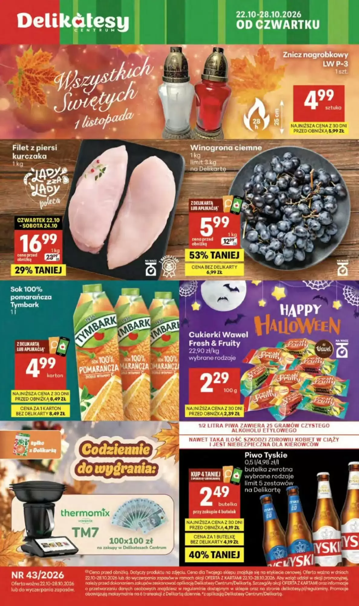 Gazetka Delikatesy Centrum od 22.10.2026 do 28.10.2026