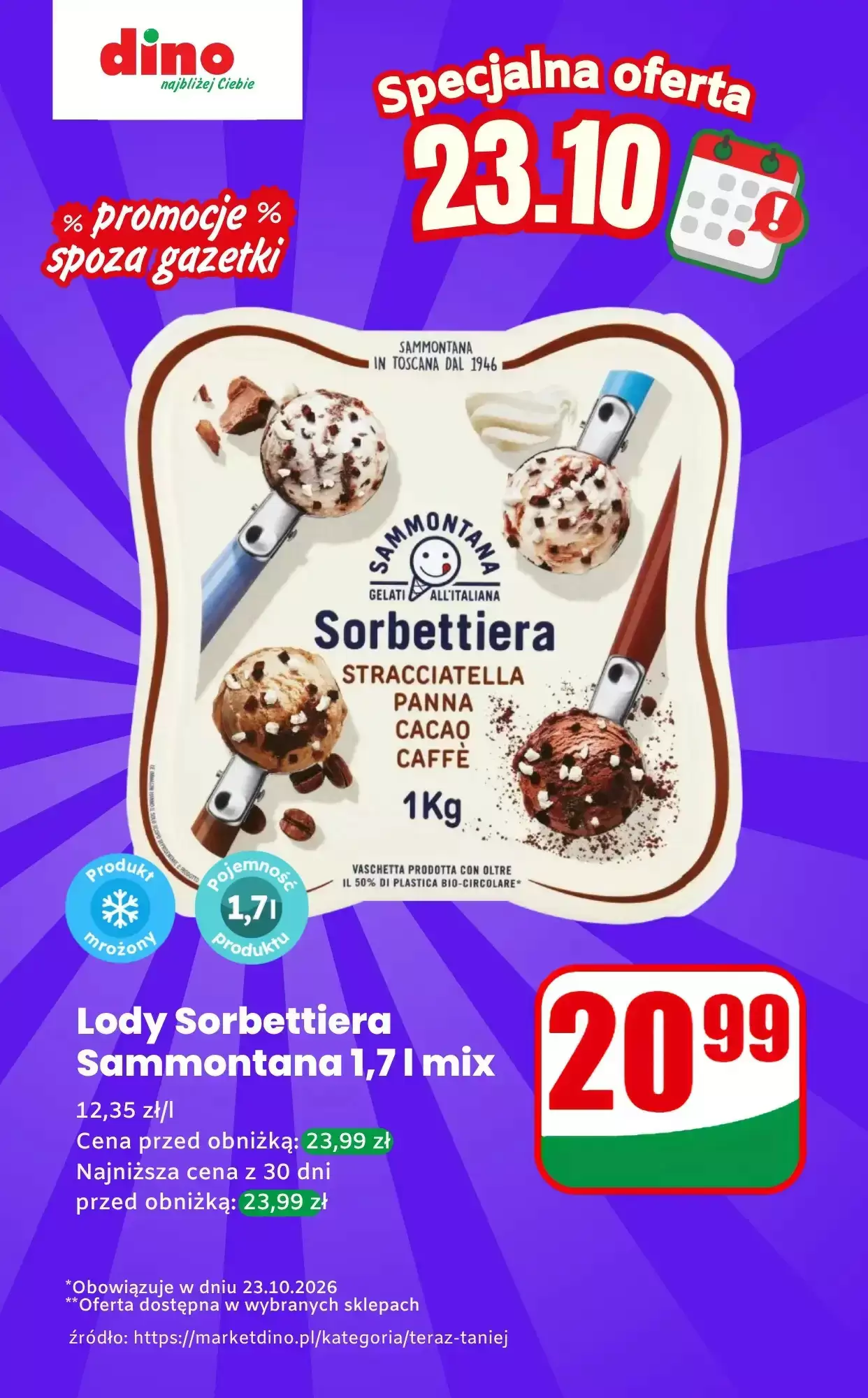 Gazetka Dino od 23.10.2026 do 23.10.2026