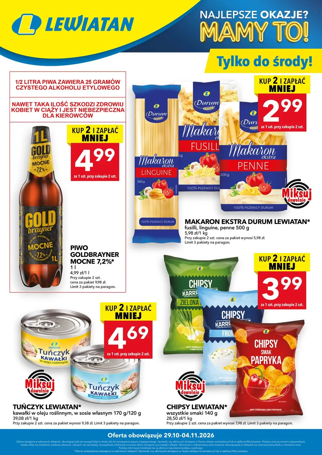 Gazetka Lewiatan od 29.10.2026 do 04.11.2026