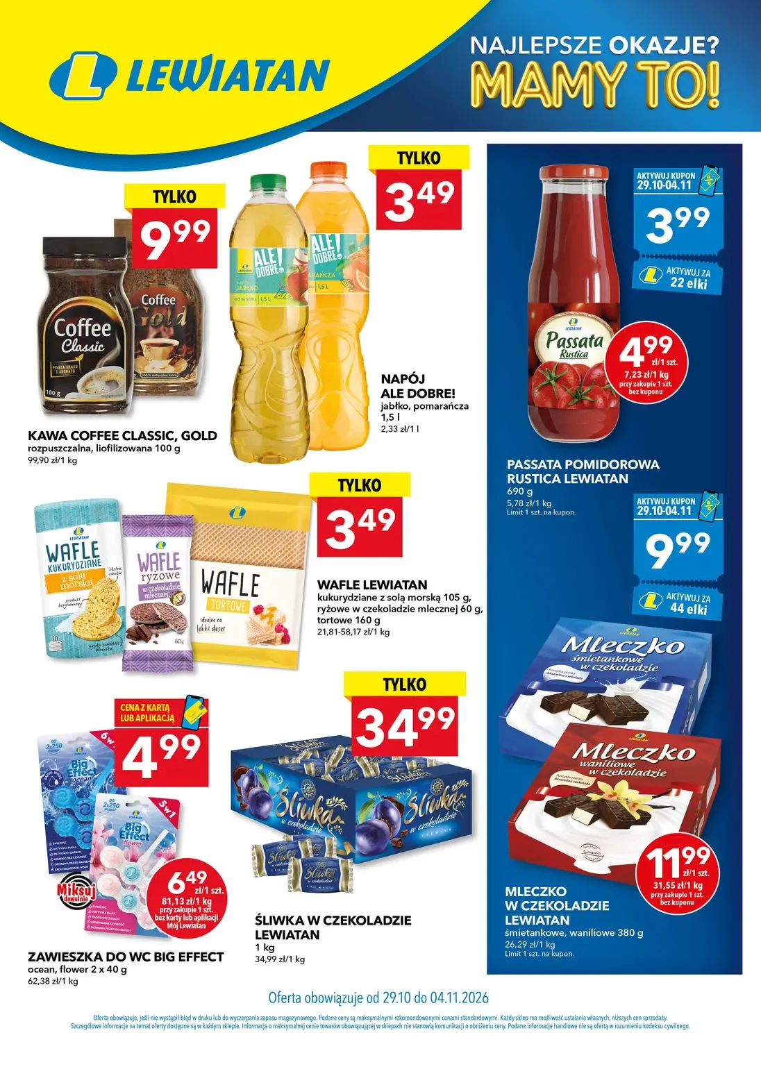 Gazetka Lewiatan od 29.10.2026 do 04.11.2026