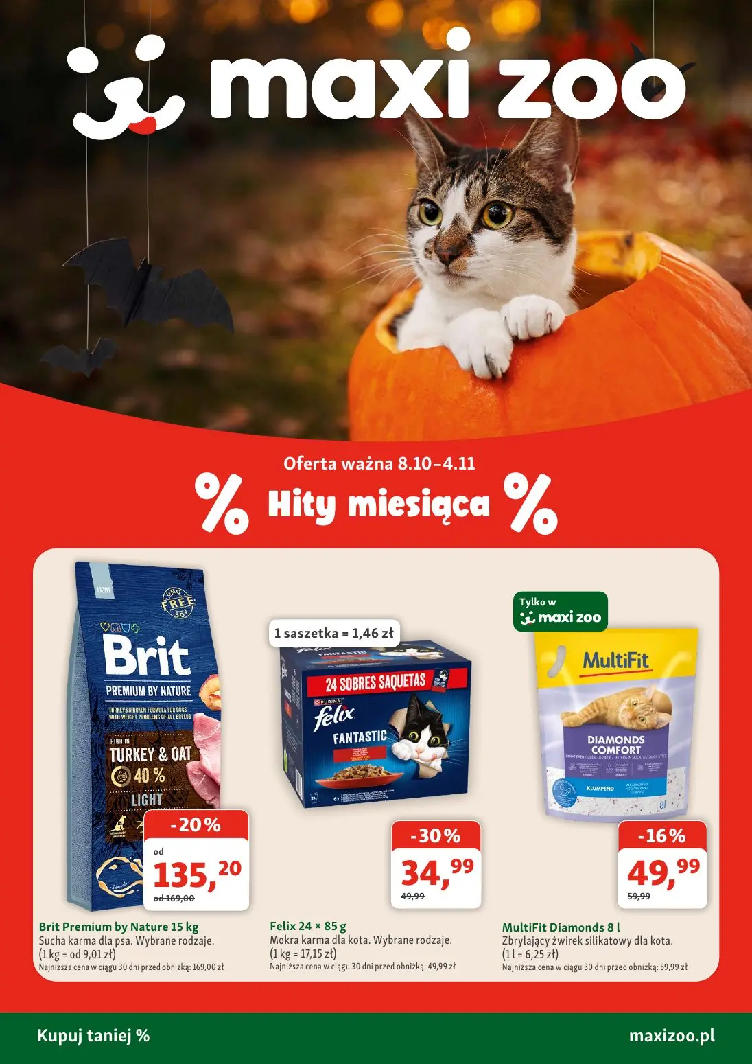 Gazetka Maxi Zoo od 08.10.2026 do 04.11.2026