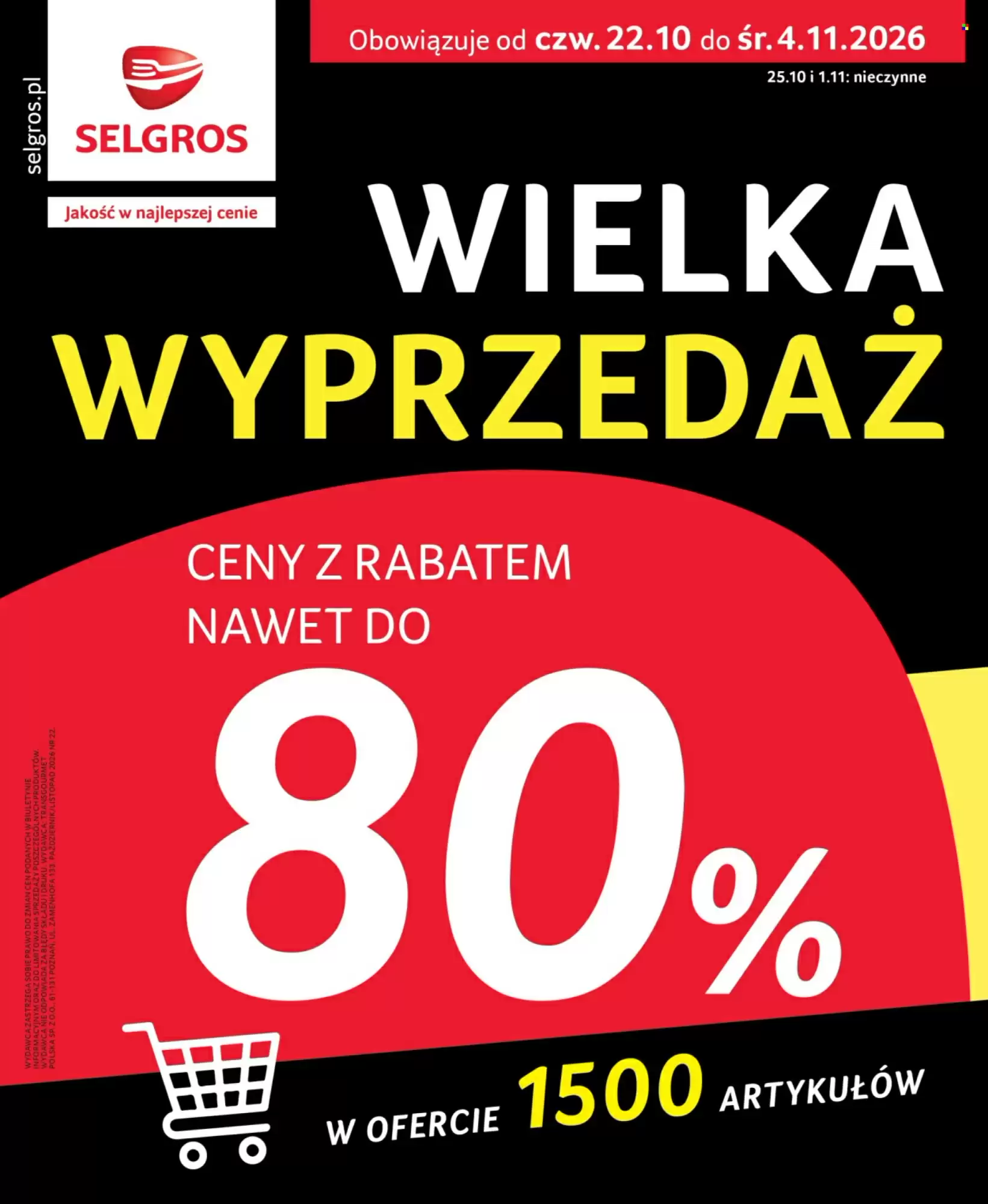 Gazetka Selgros od 22.10.2026 do 04.11.2026